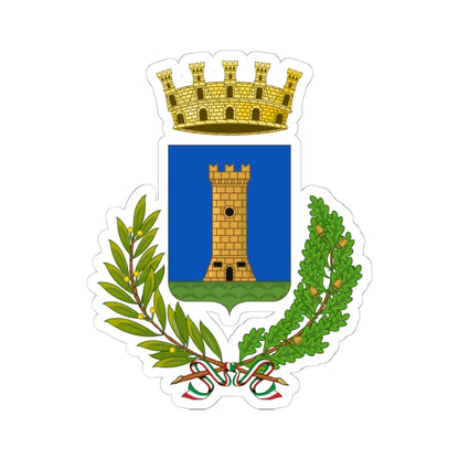 Massafra-Stemma (Italy) (Coat of Arms) STICKER Vinyl Kiss-Cut Decal 6 Inch White - The Sticker Space