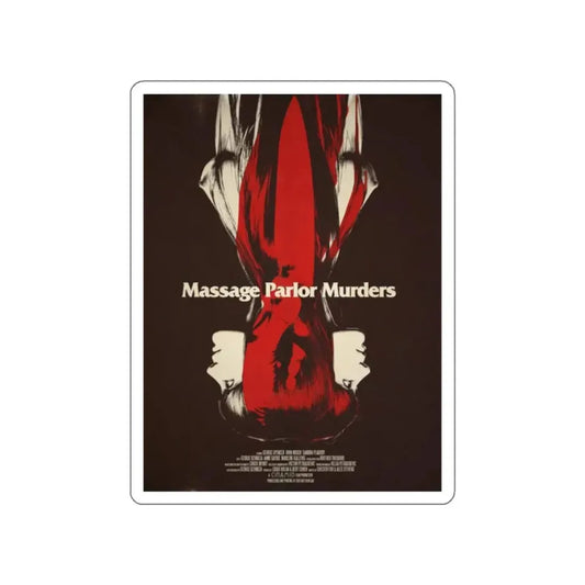 MASSAGE PARLOR MURDERS 1973 Movie Poster STICKER Vinyl Die-Cut Decal 2 Inch - The Sticker Space