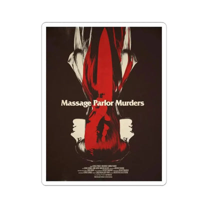 MASSAGE PARLOR MURDERS 1973 Movie Poster - STICKER Vinyl Kiss-Cut Decal 6 Inch White - The Sticker Space