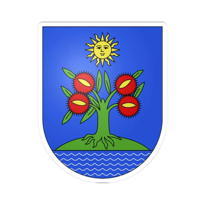 Massagno-coat of arms (Switzerland) (Coat of Arms) STICKER Vinyl Kiss-Cut Decal 3 Inch White - The Sticker Space