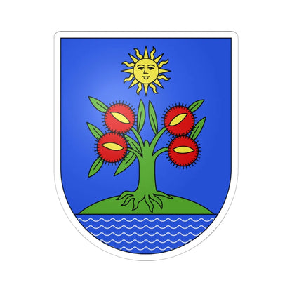 Massagno-coat of arms (Switzerland) (Coat of Arms) STICKER Vinyl Kiss-Cut Decal 6 Inch White - The Sticker Space