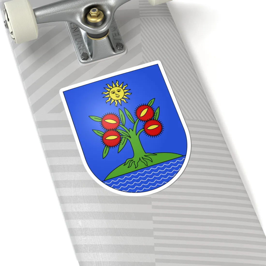Massagno-coat of arms (Switzerland) (Coat of Arms) STICKER Vinyl Kiss-Cut Decal - The Sticker Space