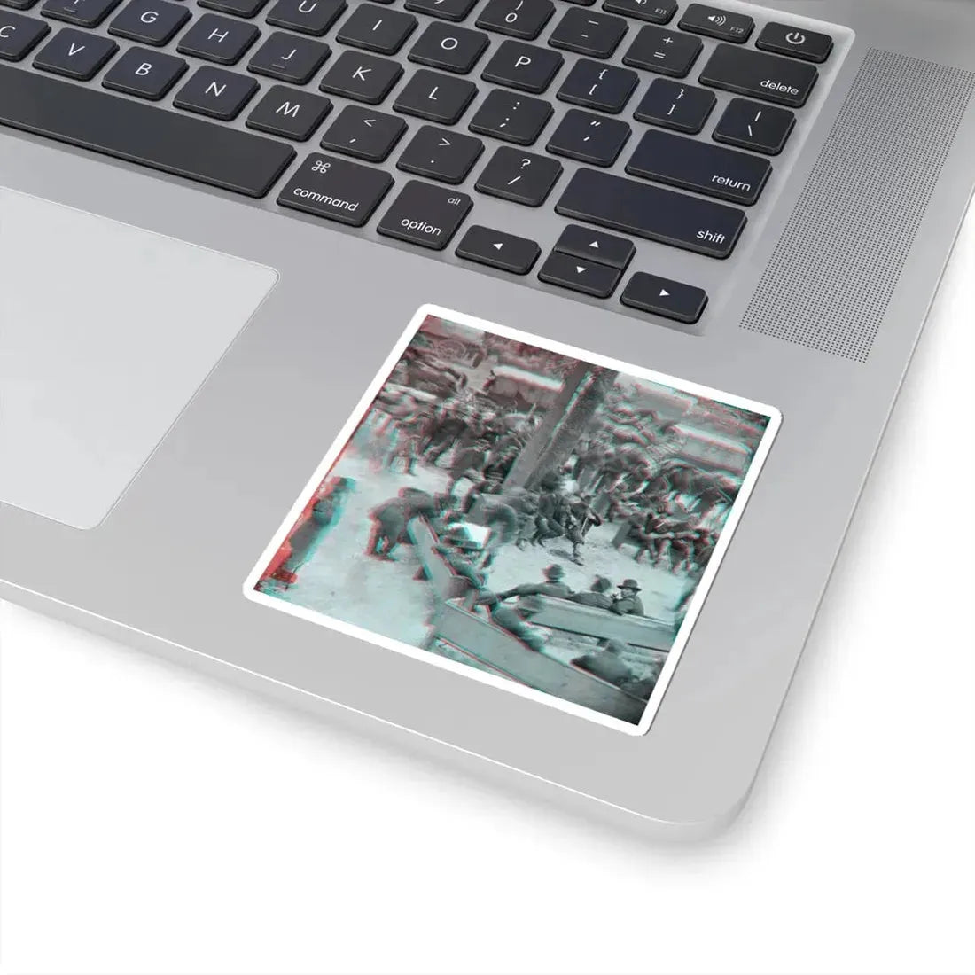 Massaponax Church, Va.  Council of War   Gen. Ulysses S. Grant Examining Map Held by Gen. George G. Meade During the Civil War (U.S. Civil War) STICKER Vinyl Kiss-Cut Decal - The Sticker Space