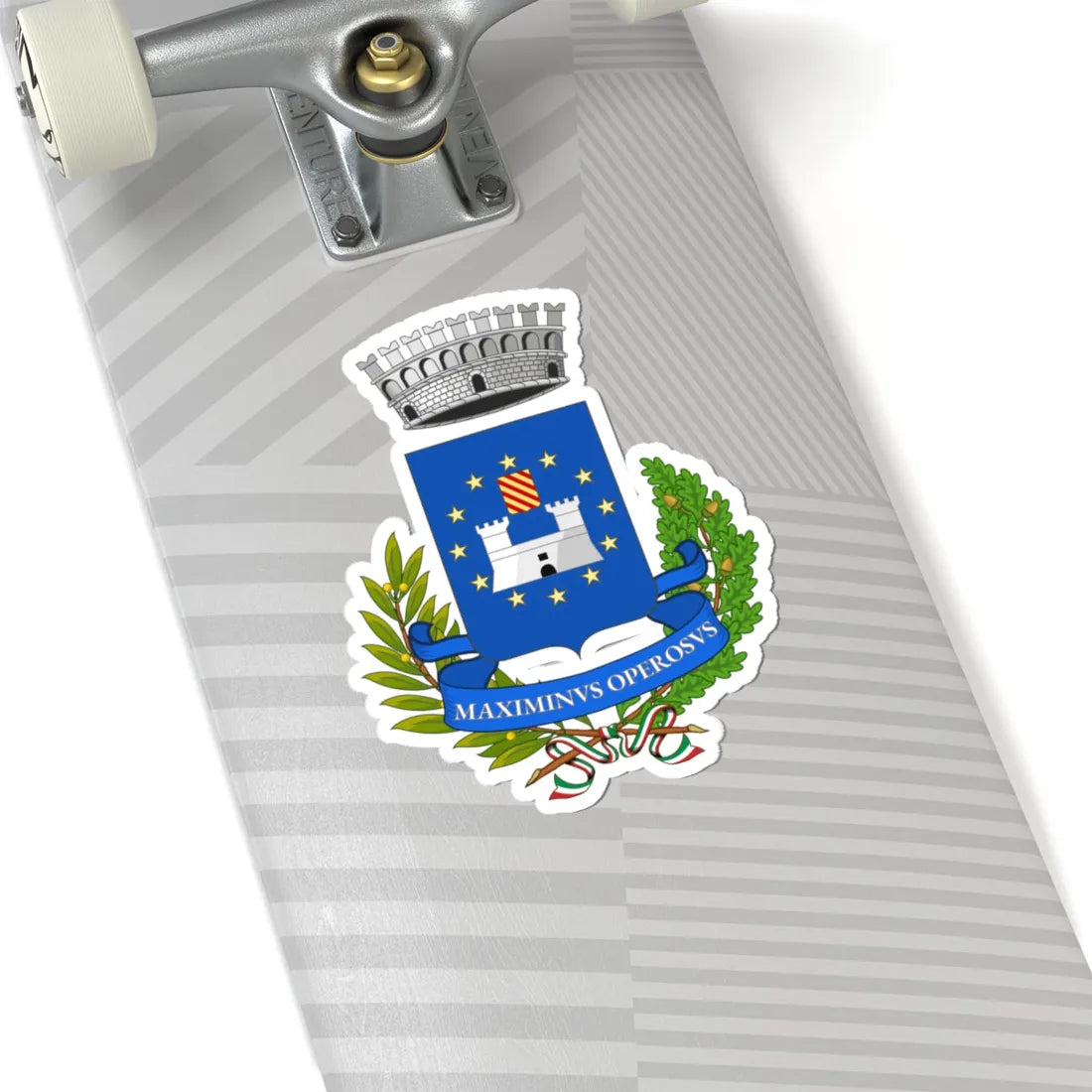 Massimino Italia-Stemma (Italy) (Coat of Arms) STICKER Vinyl Kiss-Cut Decal - The Sticker Space