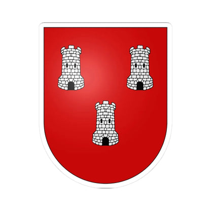 Massongex-coat of arms (Switzerland) (Coat of Arms) STICKER Vinyl Kiss-Cut Decal 3 Inch White - The Sticker Space