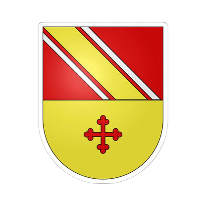 Massonnens-coat of arms (Switzerland) (Coat of Arms) STICKER Vinyl Kiss-Cut Decal 6 Inch White - The Sticker Space