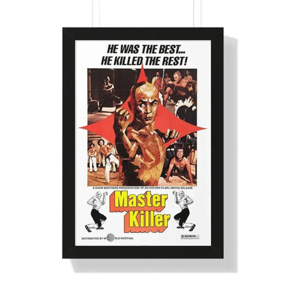 MASTER KILLER (36TH CHAMBER OF SHAOLIN) 1978 - Framed Movie Poster 16″ x 24″ Black - The Sticker Space