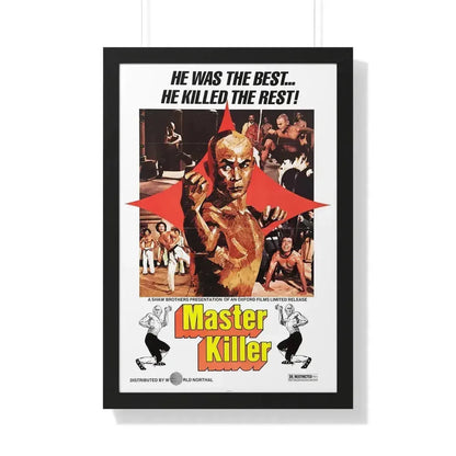 MASTER KILLER (36TH CHAMBER OF SHAOLIN) 1978 - Framed Movie Poster 20" x 30" Black - The Sticker Space
