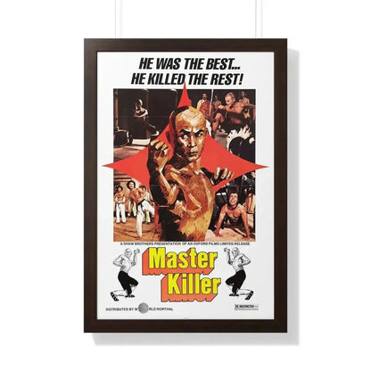 MASTER KILLER (36TH CHAMBER OF SHAOLIN) 1978 - Framed Movie Poster 20" x 30" Walnut - The Sticker Space