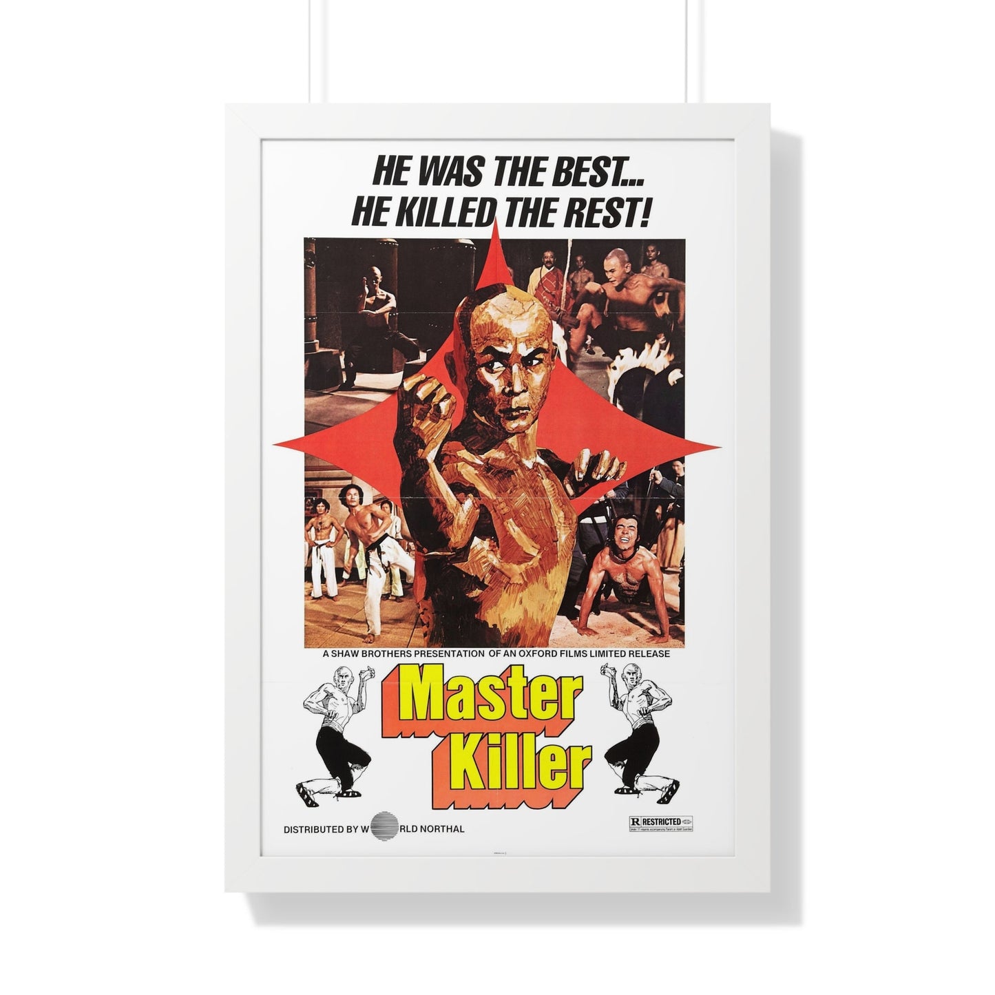 MASTER KILLER (36TH CHAMBER OF SHAOLIN) 1978 - Framed Movie Poster-20" x 30"-The Sticker Space