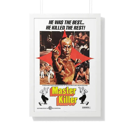 MASTER KILLER (36TH CHAMBER OF SHAOLIN) 1978 - Framed Movie Poster 20" x 30" White - The Sticker Space