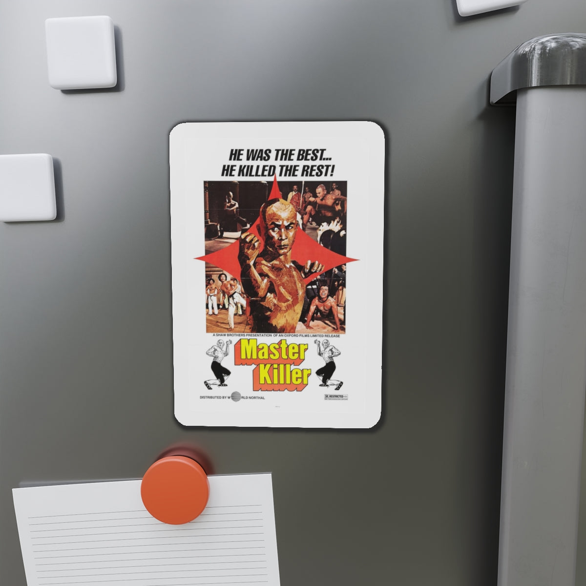 MASTER KILLER (36TH CHAMBER OF SHAOLIN) 1978 Movie Poster - Refrigerator Magnet-The Sticker Space