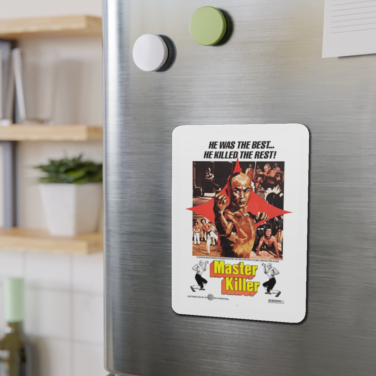 MASTER KILLER (36TH CHAMBER OF SHAOLIN) 1978 Movie Poster - Refrigerator Magnet-The Sticker Space