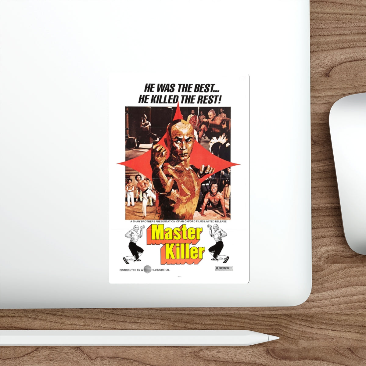 MASTER KILLER (36TH CHAMBER OF SHAOLIN) 1978 Movie Poster STICKER Vinyl Die-Cut Decal-The Sticker Space