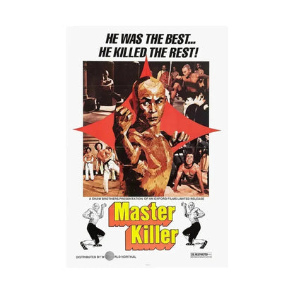 MASTER KILLER (36TH CHAMBER OF SHAOLIN) 1978 - Paper Movie Poster - The Sticker Space
