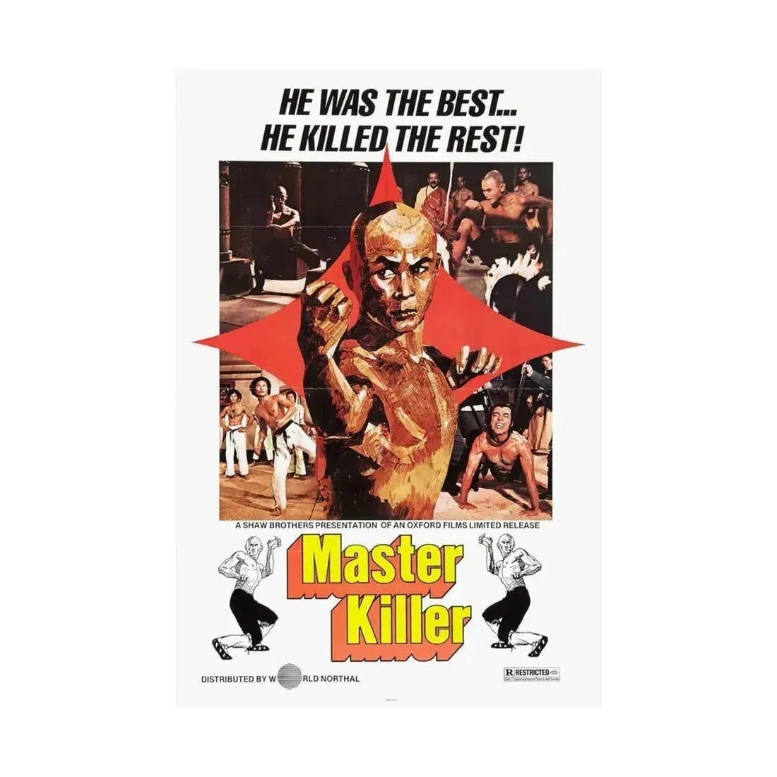 MASTER KILLER (36TH CHAMBER OF SHAOLIN) 1978 - Paper Movie Poster - The Sticker Space