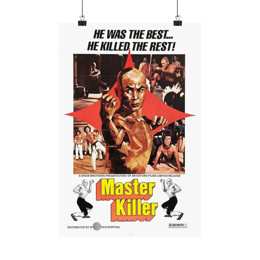 MASTER KILLER (36TH CHAMBER OF SHAOLIN) 1978 - Paper Movie Poster - The Sticker Space