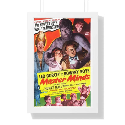 MASTER MINDS 1949 - Framed Movie Poster 16″ x 24″ White - The Sticker Space