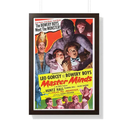 MASTER MINDS 1949 - Framed Movie Poster 20" x 30" Walnut - The Sticker Space