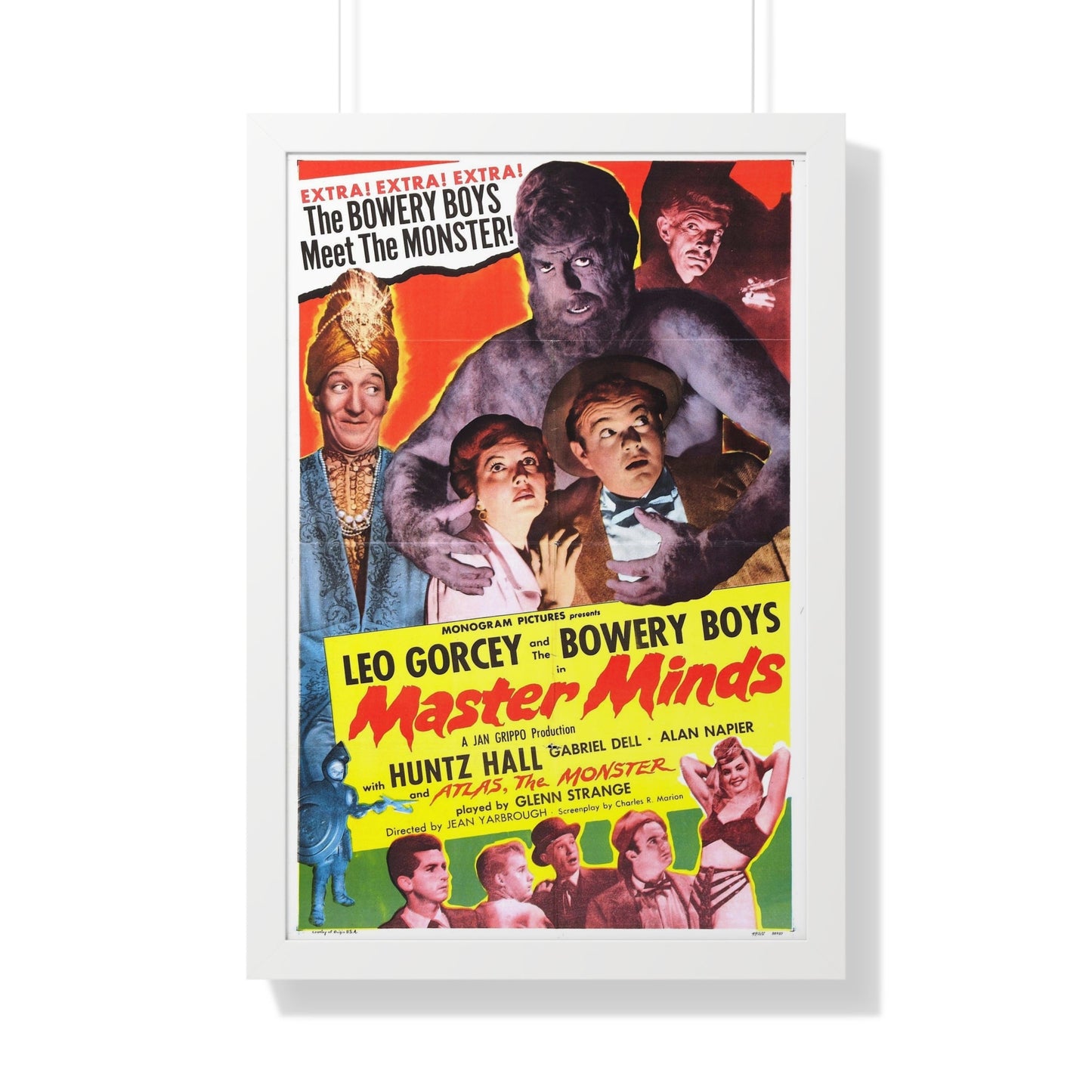 MASTER MINDS 1949 - Framed Movie Poster-20" x 30"-The Sticker Space