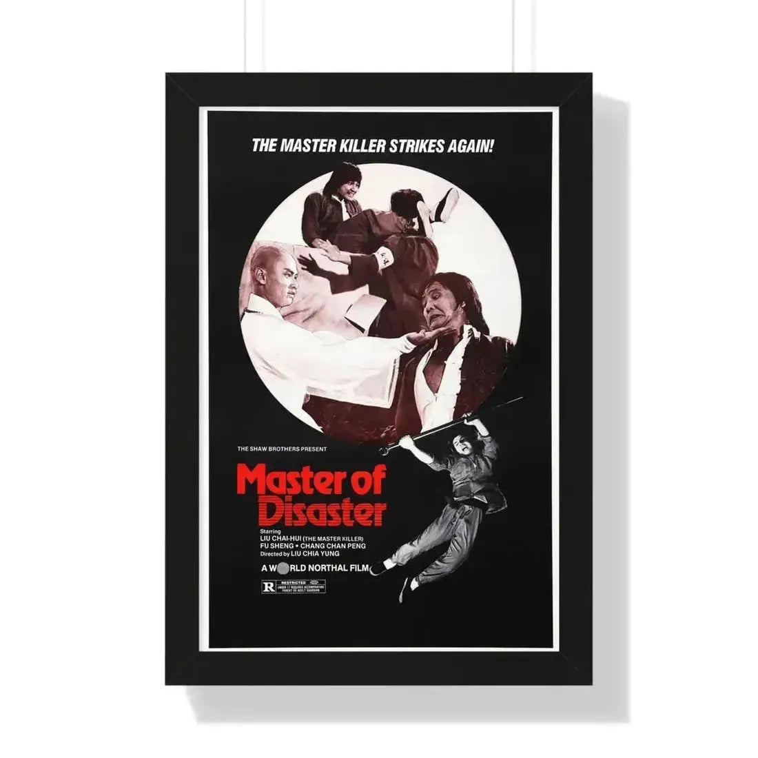 MASTER OF DISASTER 1981 - Framed Movie Poster 16″ x 24″ Black - The Sticker Space