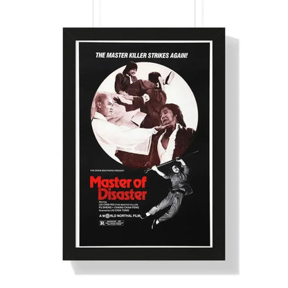 MASTER OF DISASTER 1981 - Framed Movie Poster 16″ x 24″ Black - The Sticker Space
