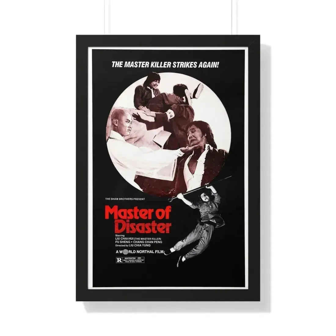 MASTER OF DISASTER 1981 - Framed Movie Poster 20" x 30" Black - The Sticker Space