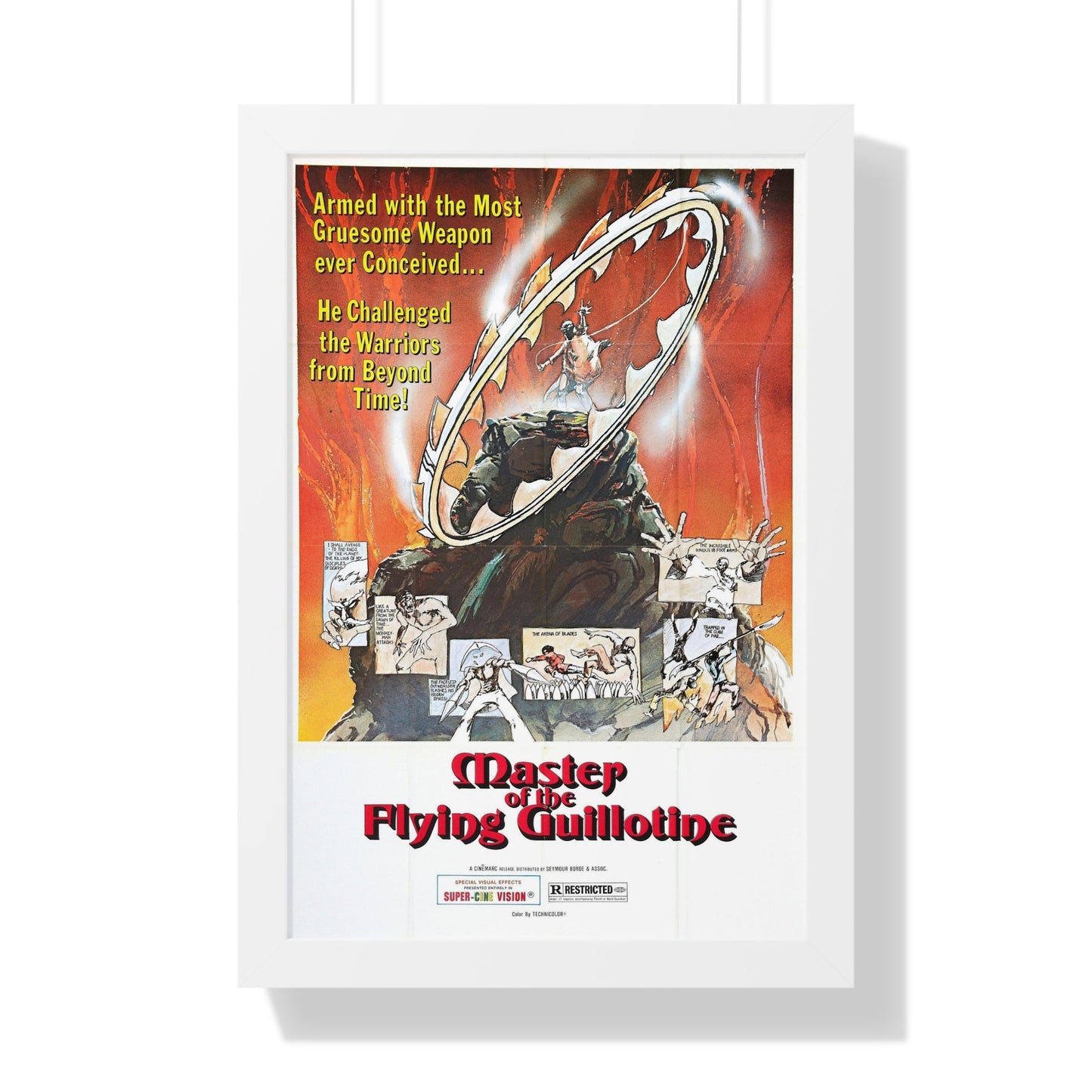 MASTER OF THE FLYING GUILLOTINE 1976 - Framed Movie Poster-16″ x 24″-The Sticker Space