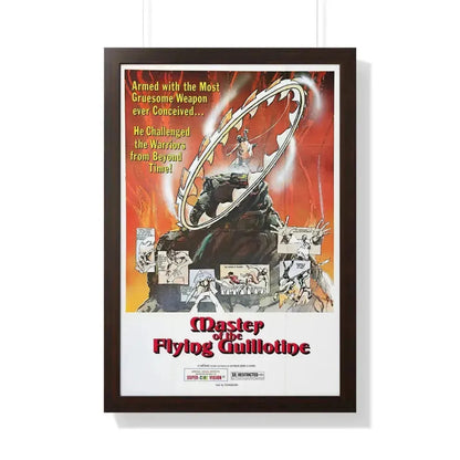 MASTER OF THE FLYING GUILLOTINE 1976 - Framed Movie Poster 20" x 30" Walnut - The Sticker Space