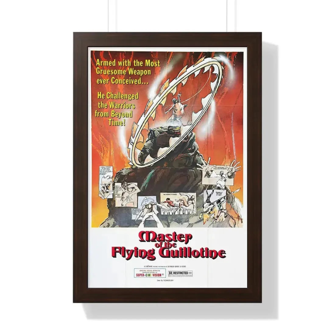 MASTER OF THE FLYING GUILLOTINE 1976 - Framed Movie Poster - The Sticker Space