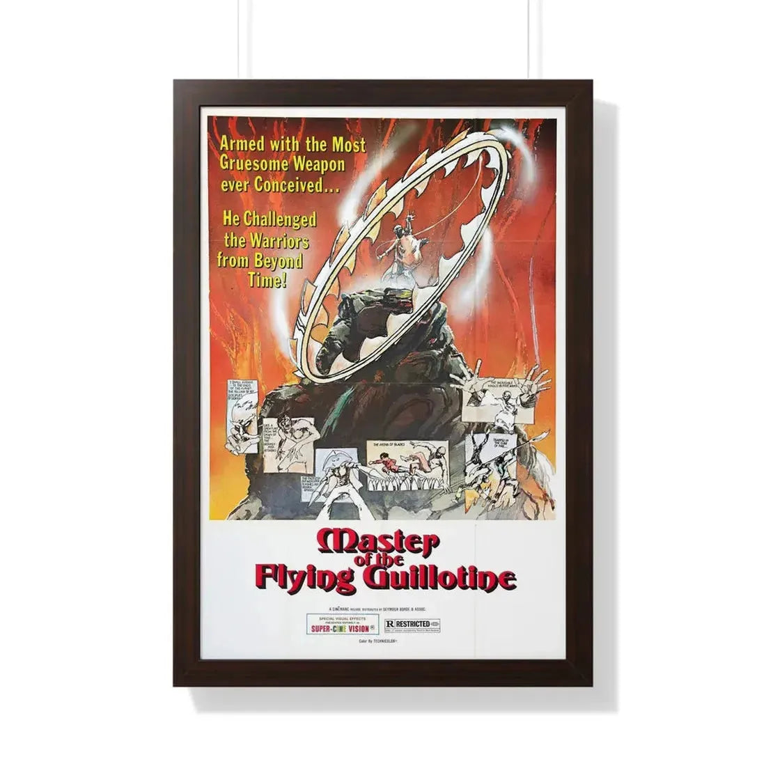 MASTER OF THE FLYING GUILLOTINE 1976 - Framed Movie Poster - The Sticker Space