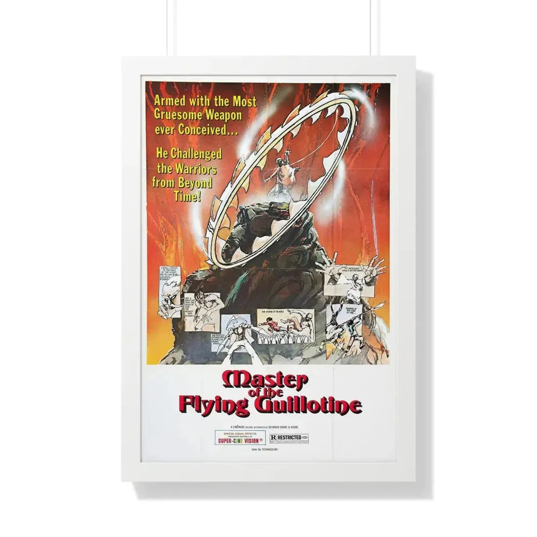 MASTER OF THE FLYING GUILLOTINE 1976 - Framed Movie Poster - The Sticker Space