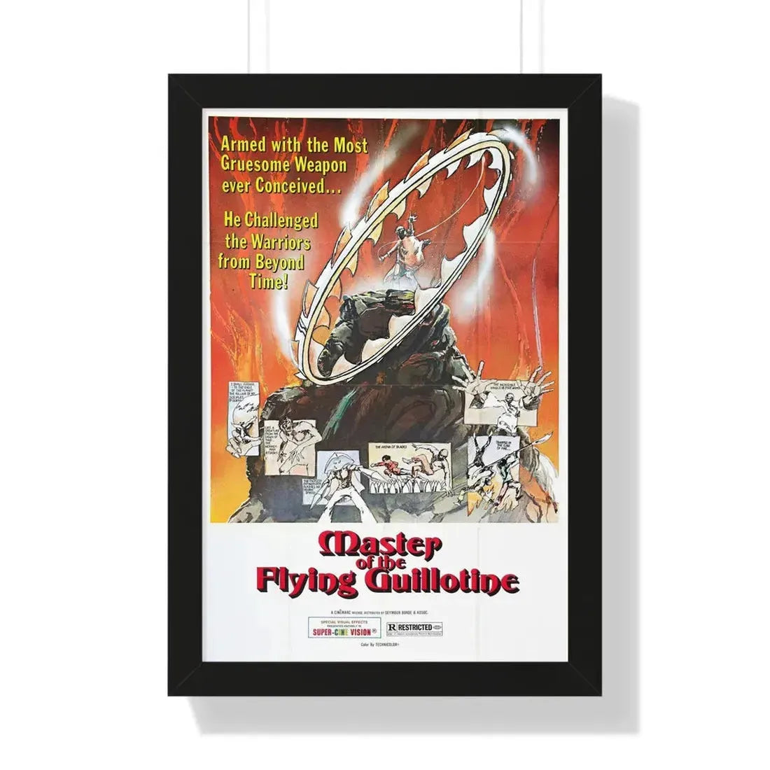 MASTER OF THE FLYING GUILLOTINE 1976 - Framed Movie Poster - The Sticker Space
