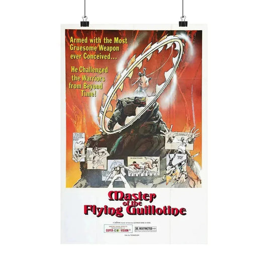 MASTER OF THE FLYING GUILLOTINE 1976 - Paper Movie Poster 12″ x 18″ Matte - The Sticker Space