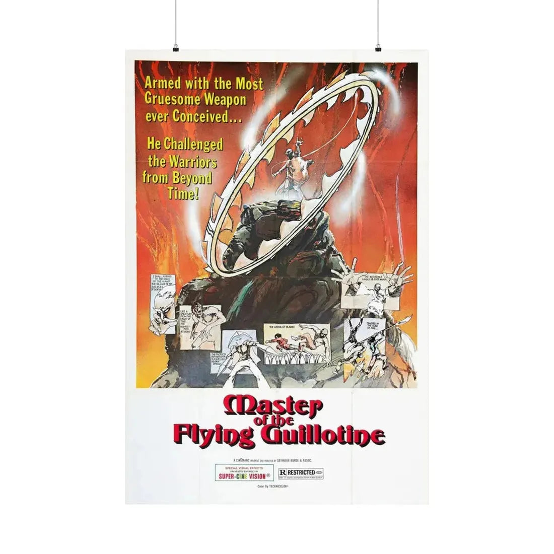 MASTER OF THE FLYING GUILLOTINE 1976 - Paper Movie Poster - The Sticker Space
