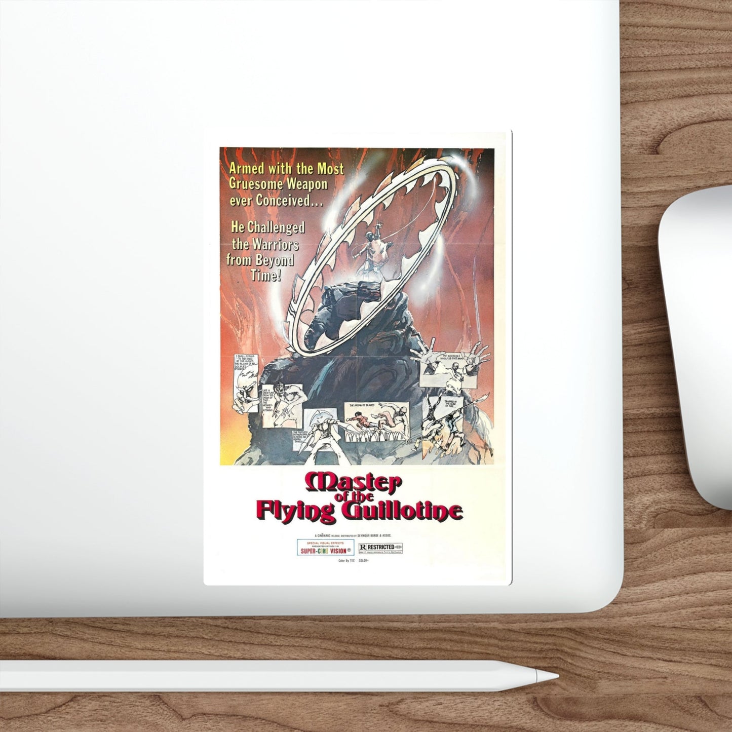 Master of the Flying Guillotine 1977 Movie Poster STICKER Vinyl Die-Cut Decal-The Sticker Space