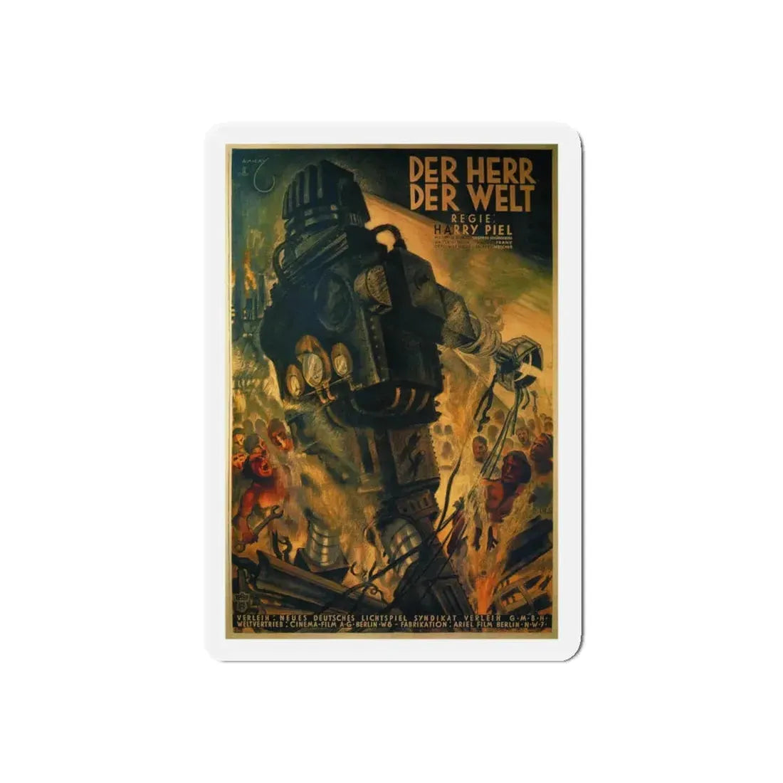 MASTER OF THE WORLD 1934 Movie Poster - Refrigerator Magnet - The Sticker Space