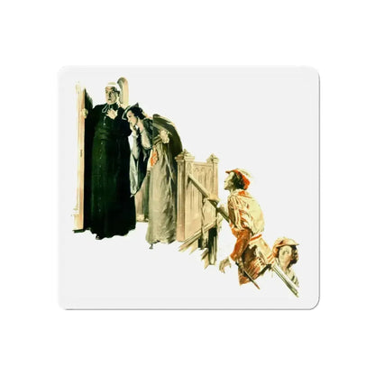 Master Villon has no luck at all, Liberty magazine, December 26, 1936 (Magazine Illustration) Refrigerator Magnet 6 Inch - The Sticker Space