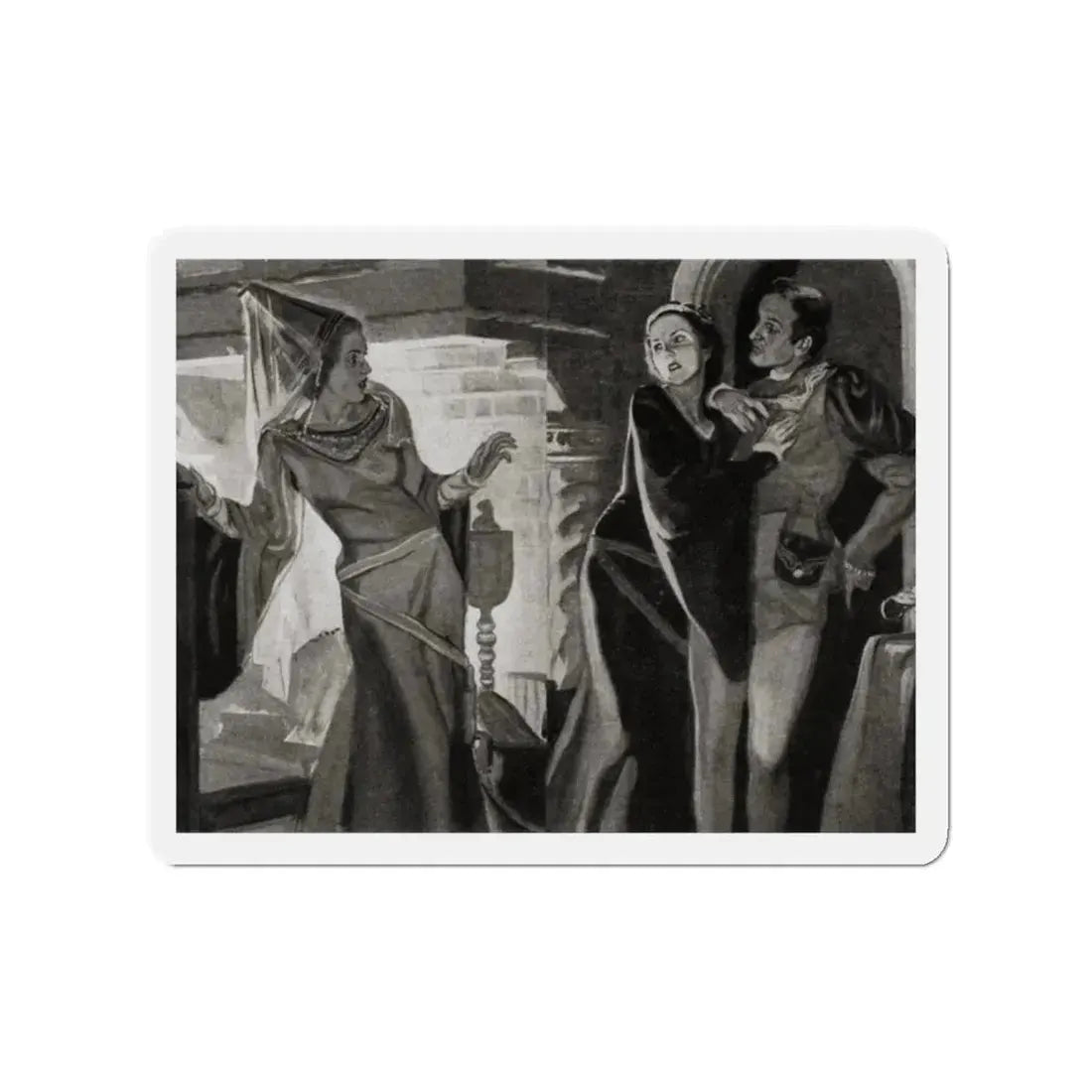 Master Villon, Liberty magazine, September 26, 1936 (Magazine Illustration) Refrigerator Magnet - The Sticker Space