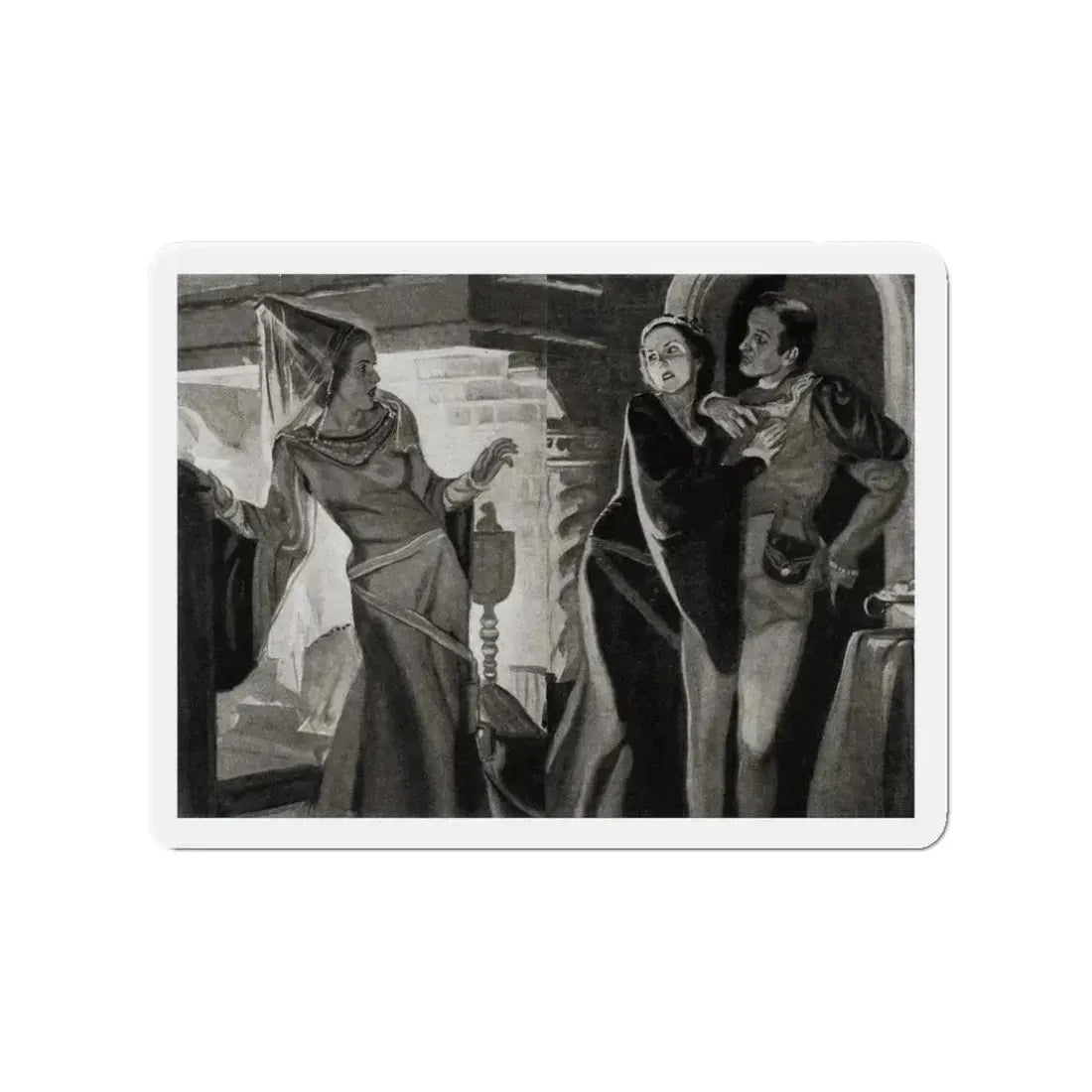 Master Villon, Liberty magazine, September 26, 1936 (Magazine Illustration) Refrigerator Magnet - The Sticker Space