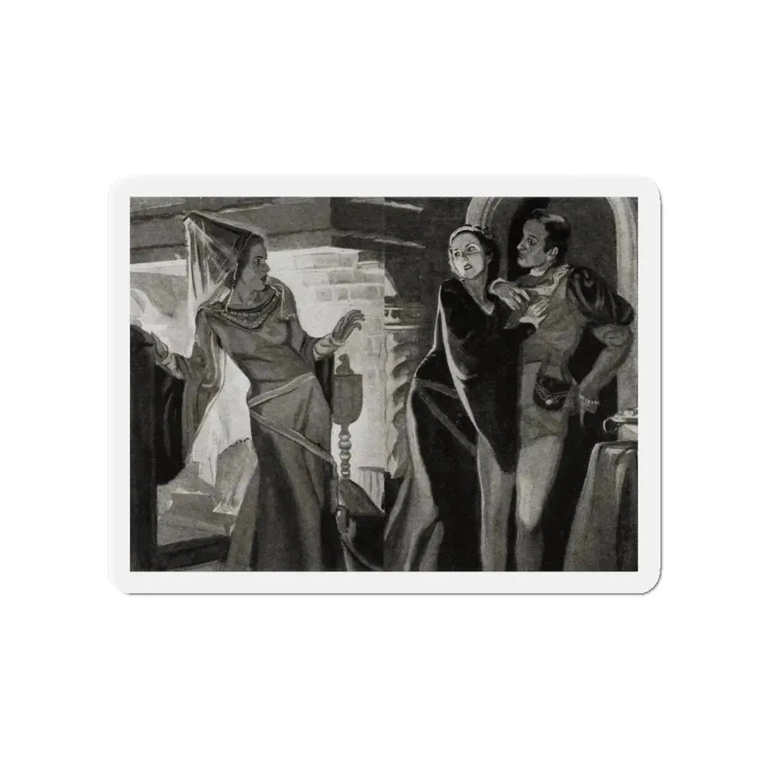 Master Villon, Liberty magazine, September 26, 1936 (Magazine Illustration) Refrigerator Magnet - The Sticker Space