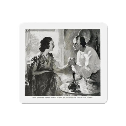 Master Villon Looks for What is Gone (2), Liberty, July 31, 1937 (Magazine Illustration) Refrigerator Magnet 6 Inch - The Sticker Space