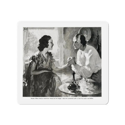 Master Villon Looks for What is Gone (2), Liberty, July 31, 1937 (Magazine Illustration) Refrigerator Magnet - The Sticker Space