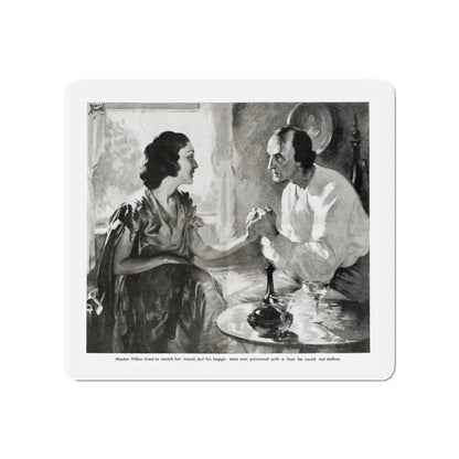 Master Villon Looks for What is Gone (2), Liberty, July 31, 1937 (Magazine Illustration) Refrigerator Magnet - The Sticker Space