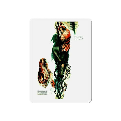 Master Villon Thinks His Luck Has Turned (1), Liberty magazine, November 28, 1936 (Magazine Illustration) Refrigerator Magnet - The Sticker Space