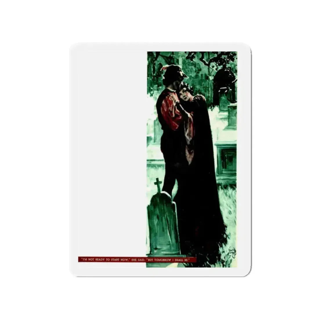 Master Villon Thinks His Luck Has Turned (2), Liberty magazine, November 28, 1936 (Magazine Illustration) Refrigerator Magnet 2 Inch - The Sticker Space