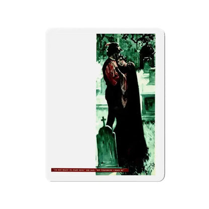 Master Villon Thinks His Luck Has Turned (2), Liberty magazine, November 28, 1936 (Magazine Illustration) Refrigerator Magnet 2 Inch - The Sticker Space