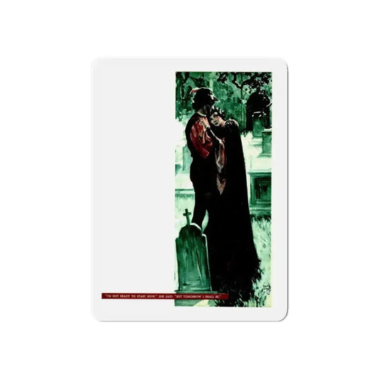 Master Villon Thinks His Luck Has Turned (2), Liberty magazine, November 28, 1936 (Magazine Illustration) Refrigerator Magnet 6 Inch - The Sticker Space