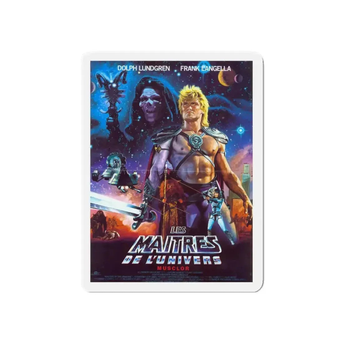 MASTERS OF THE UNIVERSE 1987 Movie Poster - Refrigerator Magnet 3 Inch Die-Cut - The Sticker Space