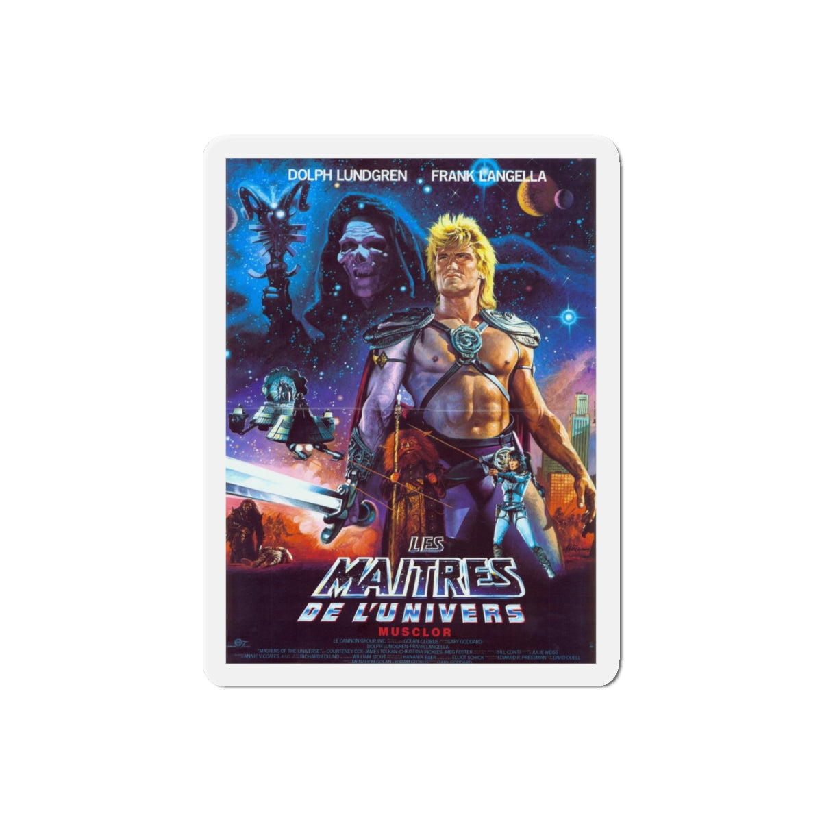 MASTERS OF THE UNIVERSE 1987 Movie Poster - Refrigerator Magnet-6 Inch-The Sticker Space